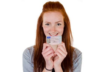 Young Woman With Driver's License