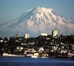 Mount Rainier Over Tacoma