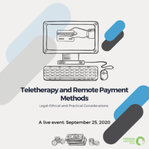 teletherapy and remote payment methods