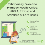 teletherapy from the home or mobile office